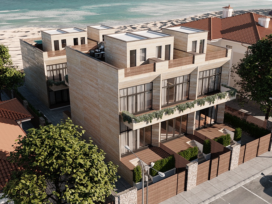 Terrasse en toiture — rendu